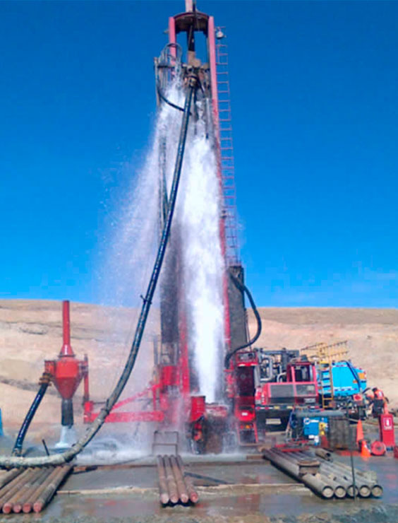 Perforación de pozo de agua tubular